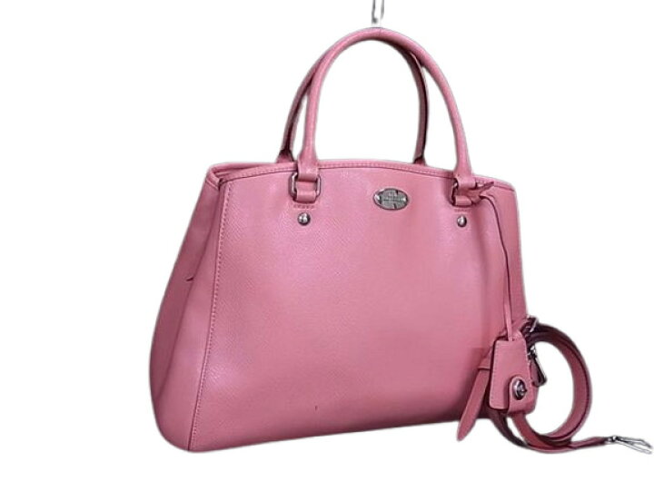 楽天市場】美品 COACH コーチ ハンドバッグ - F34067 ピンク レザー 