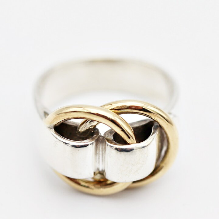 楽天市場】美品 HERMES エルメス ドゥザノー リング シルバー ゴールド  