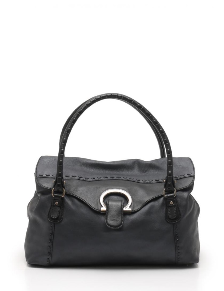 Womens Genuine Leather Shopper Bag Shopper Tote Bag Handbag with Pouch 5406 CA