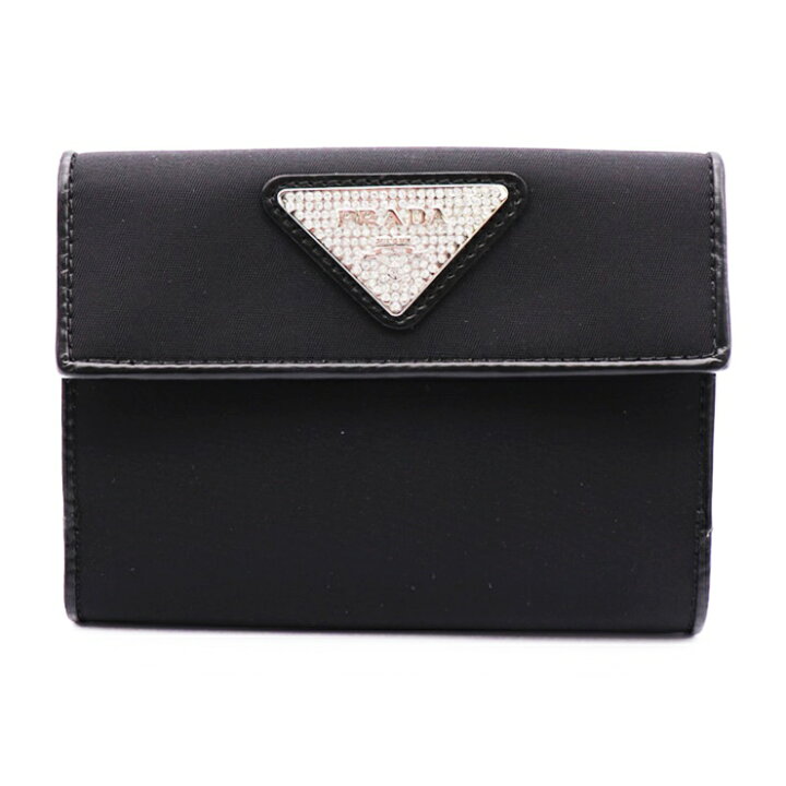 楽天市場】新品未使用展示品 PRADA プラダ Wホック 二つ折り財布  