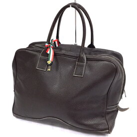 Orobianco オロビアンコ ビジネスバッグ - - ブラウン レザー メンズ【本物保証】【中古】