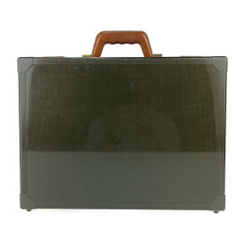 HERMES エルメス ビジネスバッグ エスパス PM アタッシュケース - ブラック系 ゴールド金具 カーボン レザー メンズ 150周年 500個限定【本物保証】【中古】