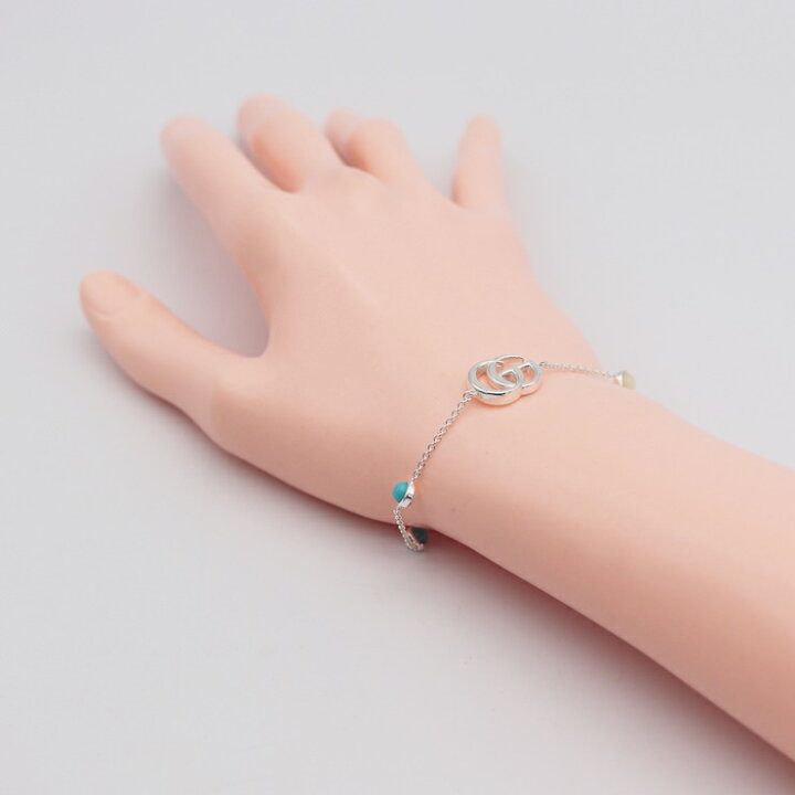 楽天市場】超美品 GUCCI グッチ ダブルG フラワーブレスレット 527393  
