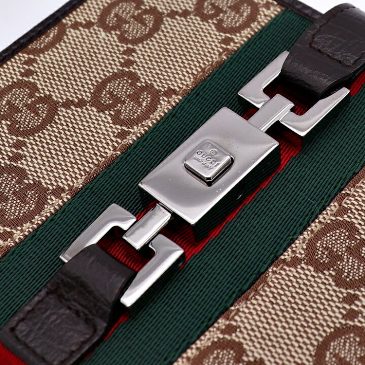 楽天市場】超美品 GUCCI グッチ GG柄 シェリーライン 二つ折り財布  