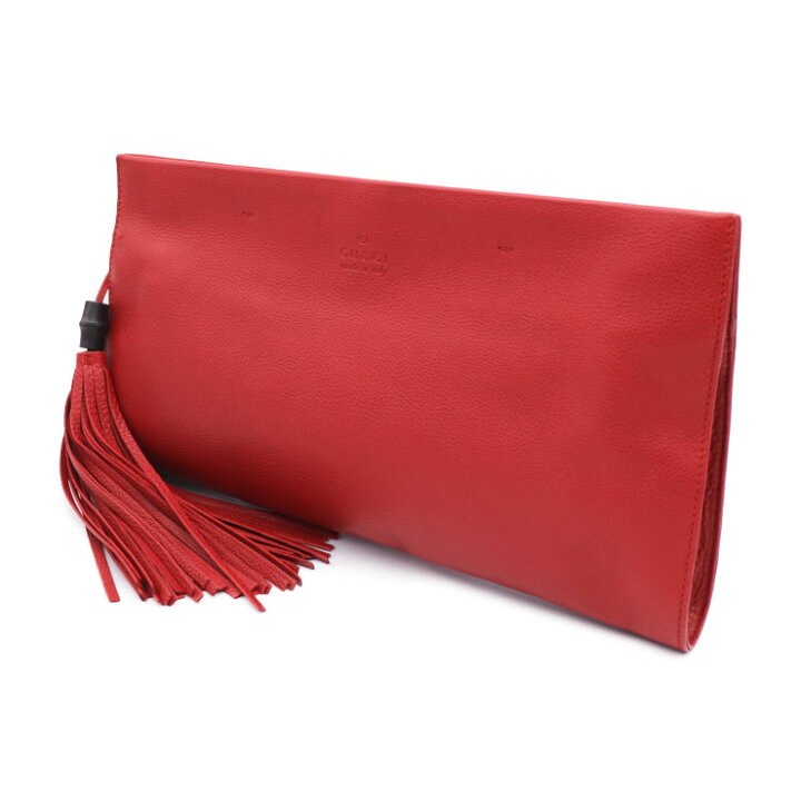 楽天市場】美品 GUCCI グッチ フリンジ クラッチバッグ 347108 レザー 