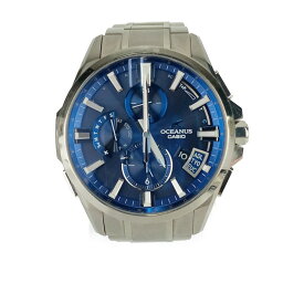 CASIO カシオ メンズ腕時計 OCEANUS オシアナス OCW-G2000-2AJF シルバー ブルー文字盤 チタン メンズ Bluetooth搭載 GPS 電波ソーラー【本物保証】【中古】