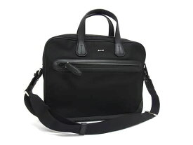 BALLY バリー ビジネスバッグ ブラック ナイロン メンズ 2WAY 美品【本物保証】【中古】