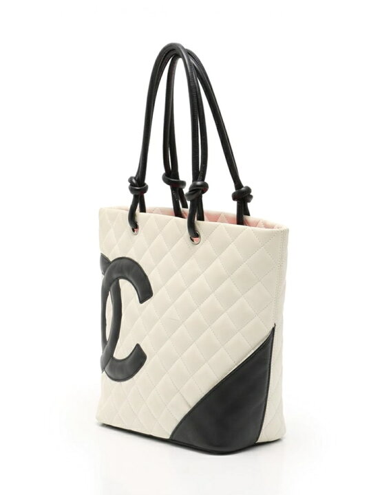 楽天市場】CHANEL シャネル カンボンライン ミディアムトートバッグ 