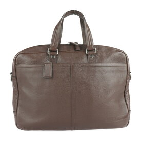 美品 COACH コーチ トランスアトランティック スモール コミューター ビジネスバッグ F70354 レザー ブラウン 2WAY ブリーフケース ハンドバッグ ショルダーバッグ 書類鞄【本物保証】【中古】