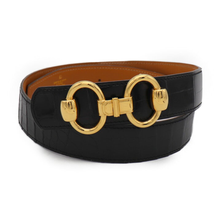 楽天市場】美品 HERMES エルメス ホースビット ベルト アリゲーター 