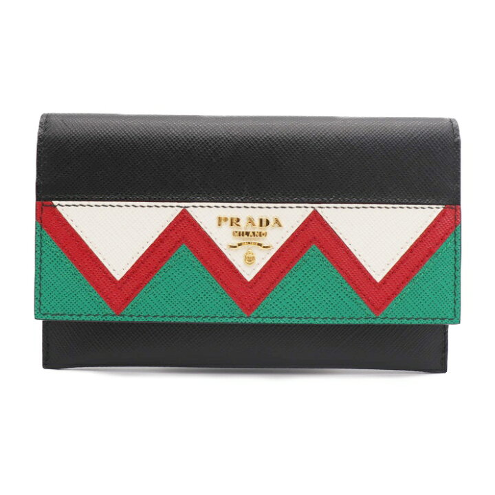 楽天市場】新品未使用展示品 PRADA プラダ SAFFIANO GRECHE 二つ折り 