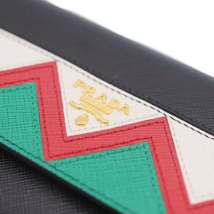楽天市場】新品未使用展示品 PRADA プラダ SAFFIANO GRECHE 二つ折り 