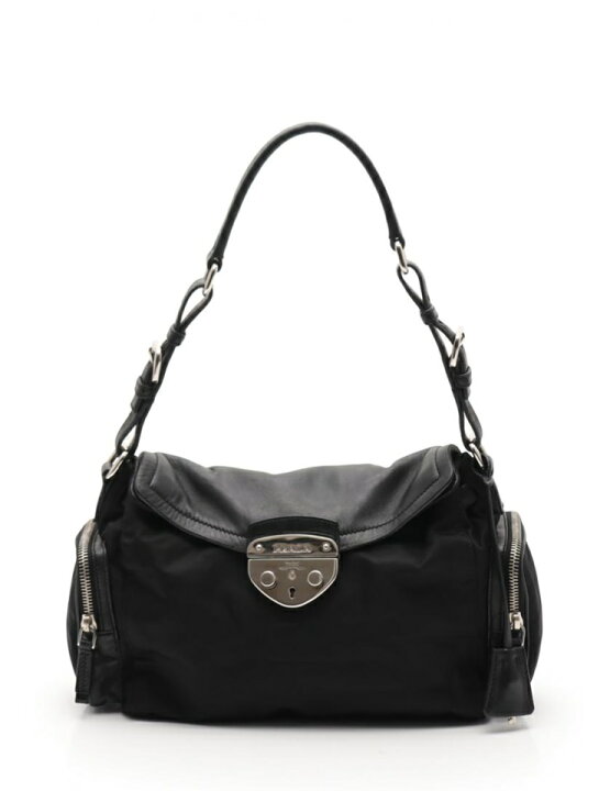 楽天市場】美品 PRADA プラダ ショルダーバッグ BR3307 レザー 黒 