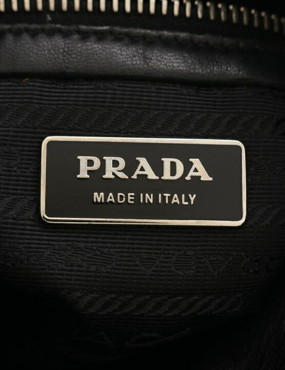 楽天市場】美品 PRADA プラダ ショルダーバッグ BR3307 レザー 黒 