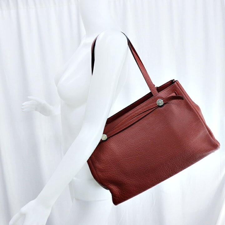 楽天市場】美品 HERMES エルメス カバナ ショルダーバッグ レザー 