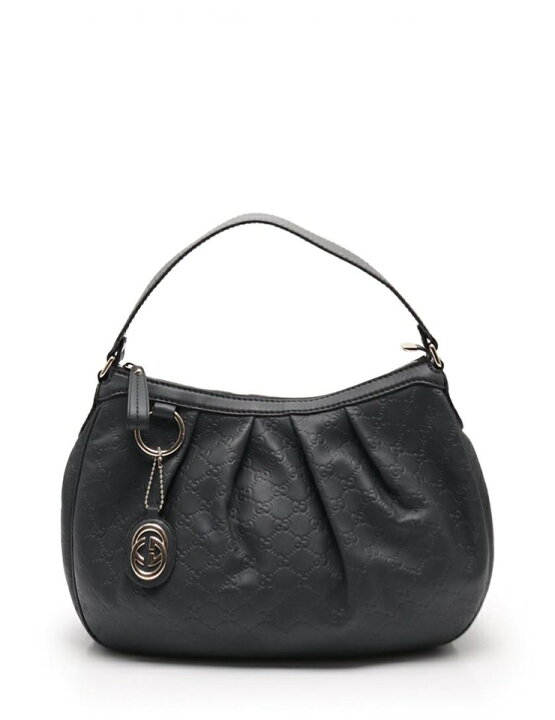 GUCCI グッチ スーキー レザーワンショルダーバッグ黒ブラック 