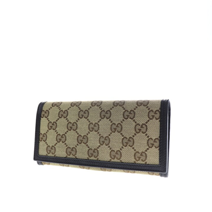 楽天市場】超美品 GUCCI グッチ GGキャンバス 長財布 225833 ベージュ 