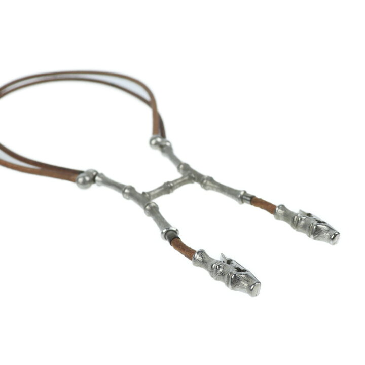 楽天市場】HERMES エルメス バンブー ホルター ネックレス チョーカー 