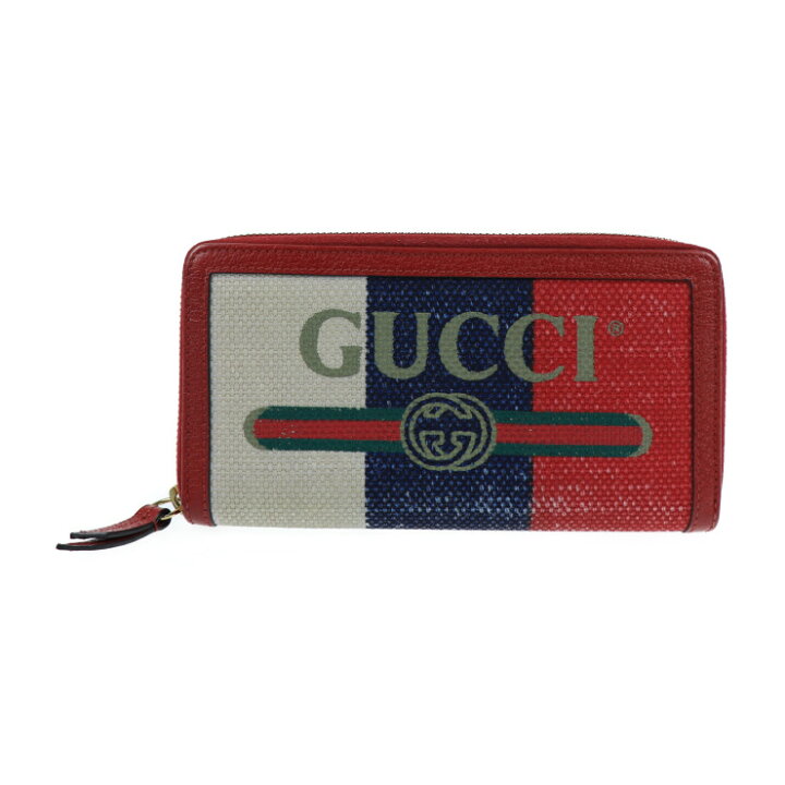 楽天市場】GUCCI グッチ グッチプリント ロゴ 長財布 524790 レザー 