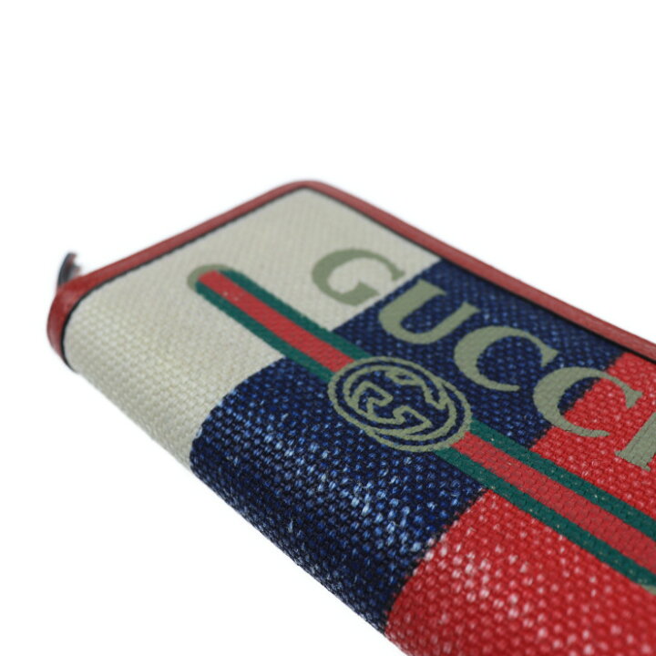 楽天市場】GUCCI グッチ グッチプリント ロゴ 長財布 524790 レザー 