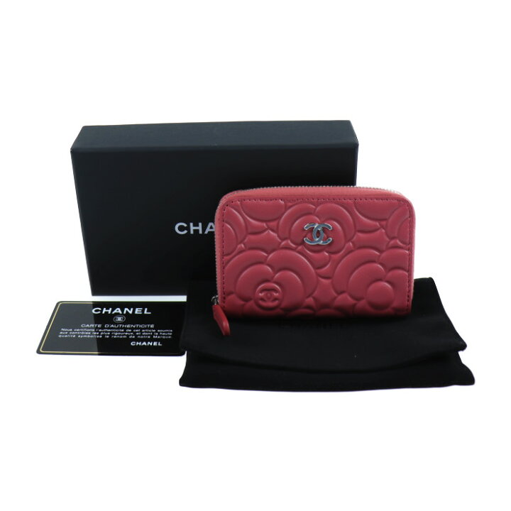 楽天市場】新品未使用展示品 CHANEL シャネル カメリア ZIP WALLET  