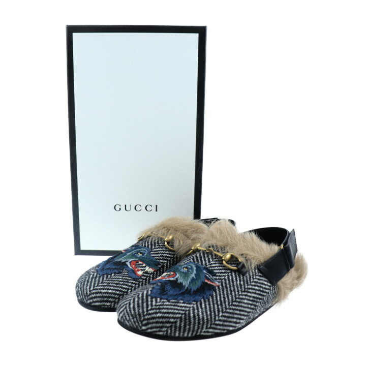 楽天市場】新品未使用展示品 GUCCI グッチ サンダル 497052 ウール 