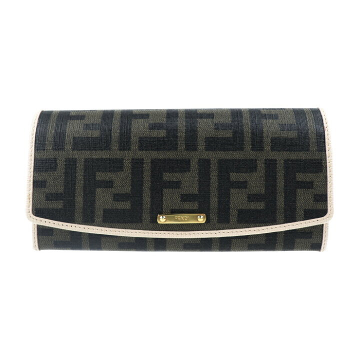 楽天市場】新品未使用展示品 FENDI フェンディ ズッカ 三つ折り財布 