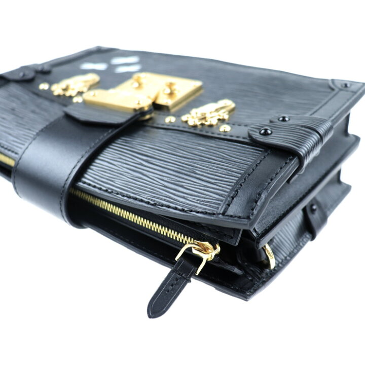 Louis Vuitton Black Epi Trunk Clutch M53052