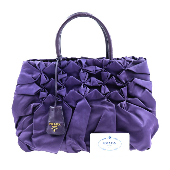 楽天市場】美品 PRADA プラダ ハンドバッグ BN1701 ナイロン レザー 
