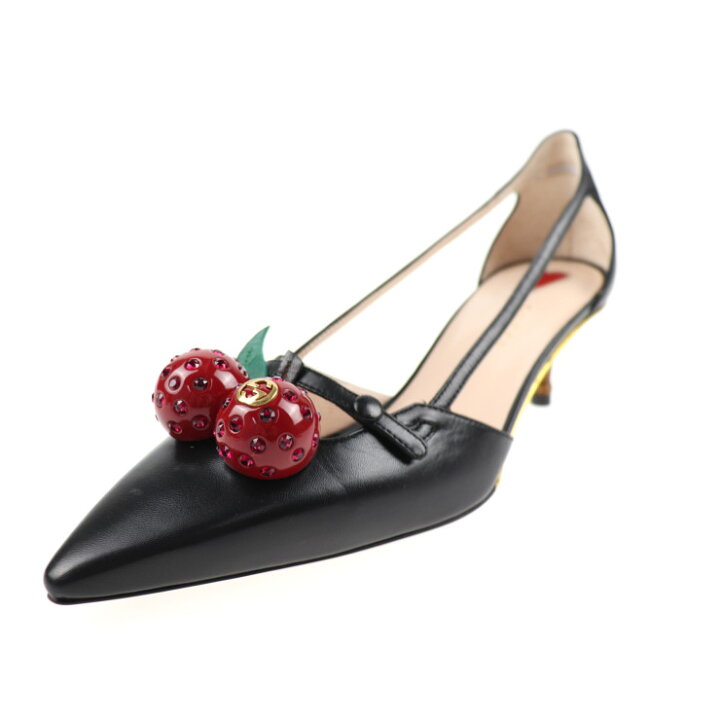GUCCI グッチ チェリーパンプス パンプス さくらんぼ シューズ 