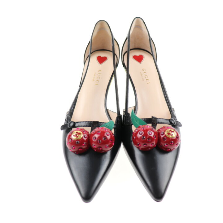 GUCCI グッチ チェリーパンプス パンプス さくらんぼ シューズ 