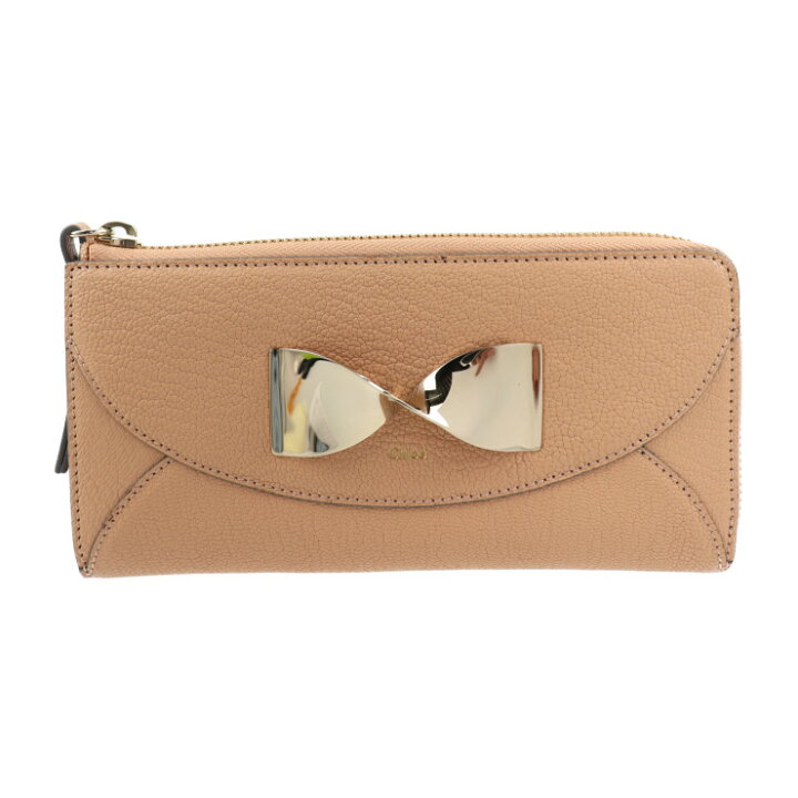 楽天市場】超美品 Chloe クロエ ツイステッドボウ 長財布 3P0762 