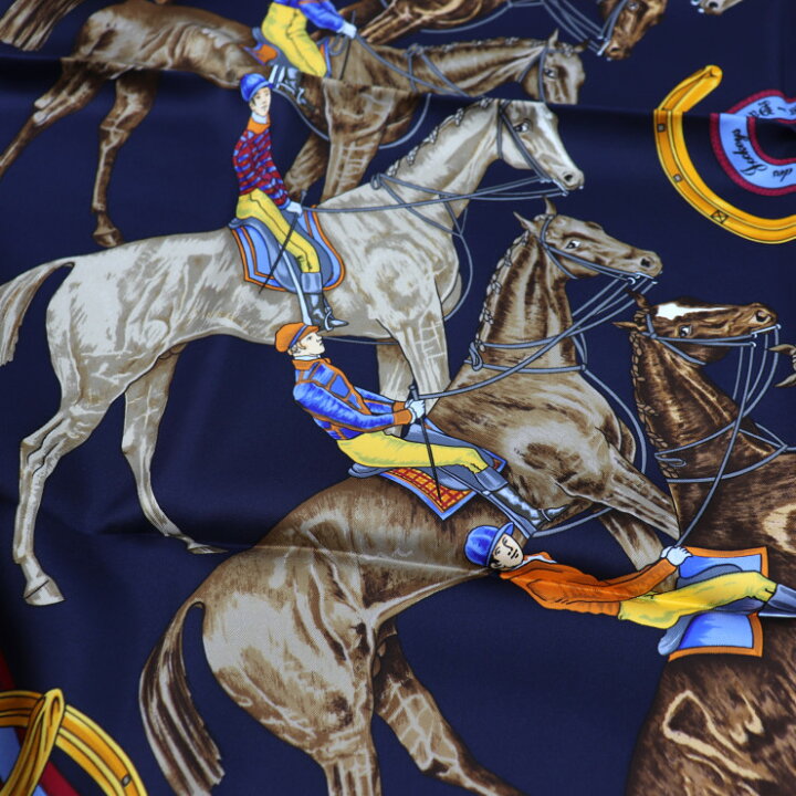 楽天市場】新品未使用展示品 HERMES エルメス カレ90 スカーフ シルク  