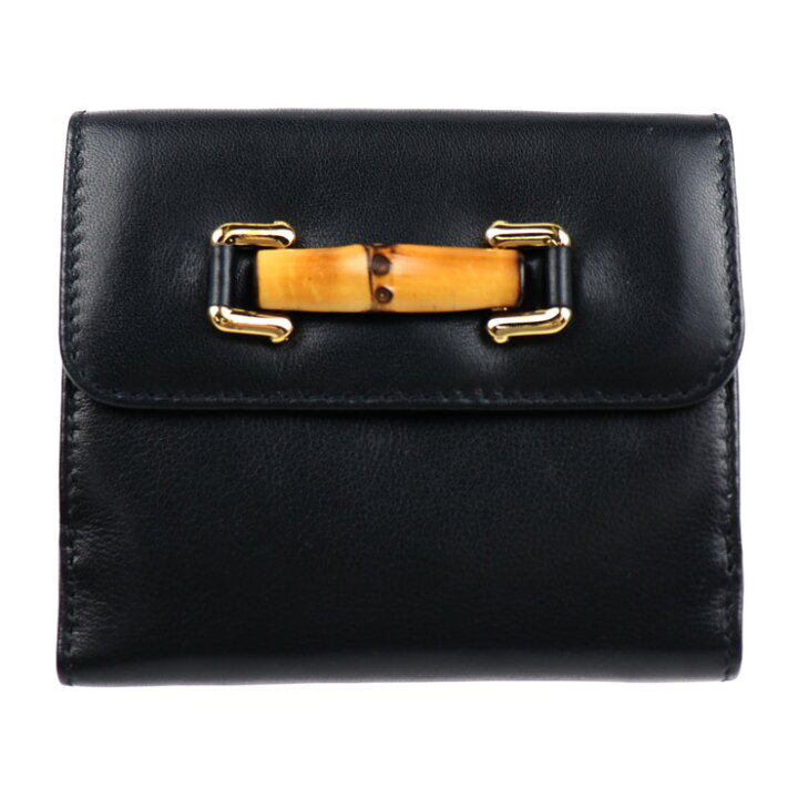 楽天市場】超美品 GUCCI グッチ バンブー 二つ折り財布 035.3662 