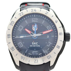 新品未使用展示品 LUMINOX ルミノックス SXC スチール GMT 腕時計 5127 ステンレススチール ブラック クォーツ【本物保証】【中古】