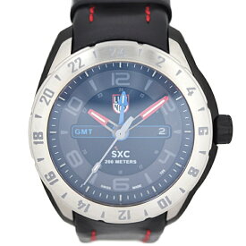 新品未使用展示品 LUMINOX ルミノックス SXC スチール GMT 腕時計 5127 ステンレススチール ブラック クォーツ【本物保証】【中古】
