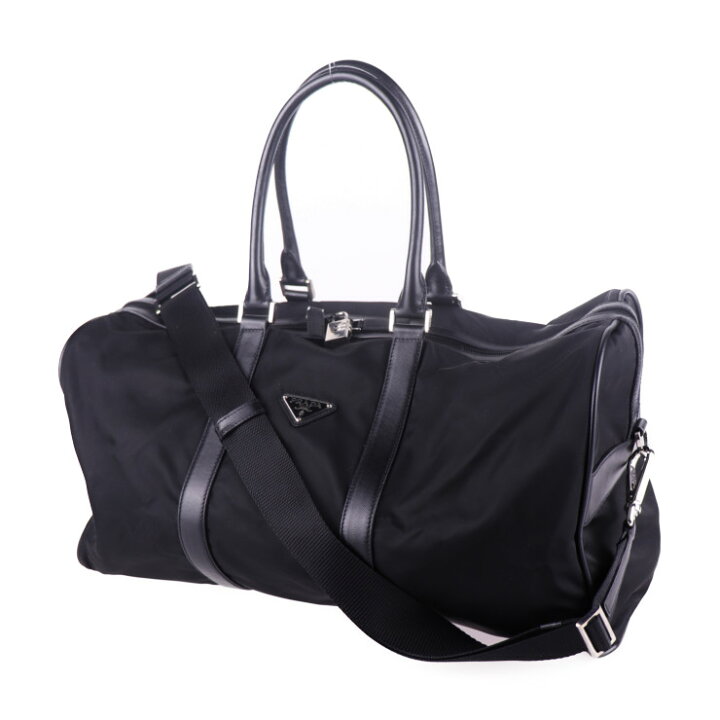 楽天市場】美品 PRADA プラダ ボストンバッグ V19S ナイロン レザー 