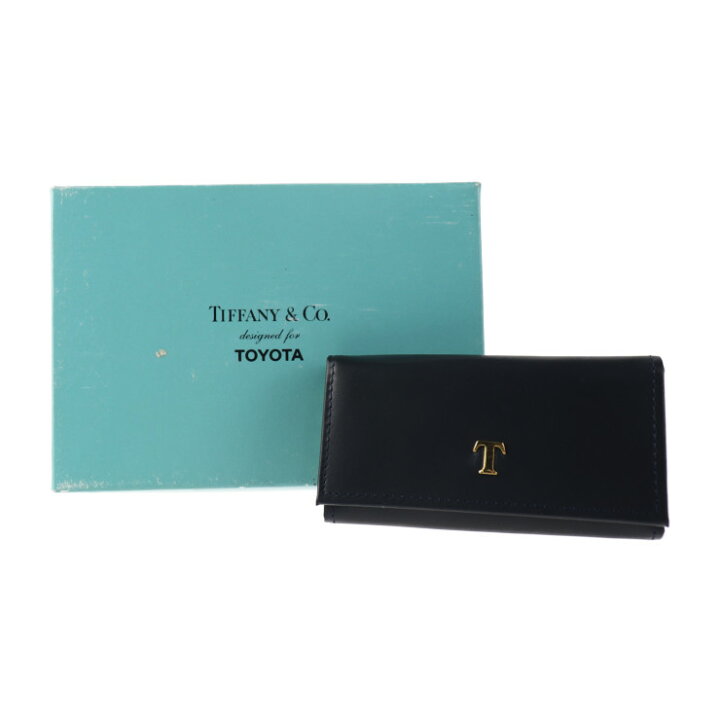楽天市場】美品 TIFFANY&Co. ティファニー キーケース レザー ネイビー 
