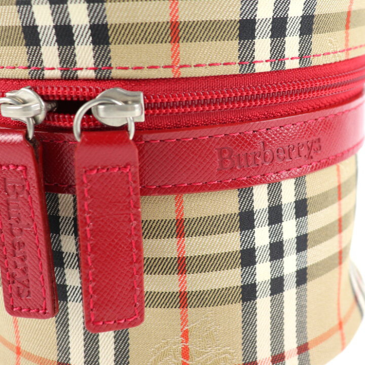 超美品 Burberrys バーバリーズ ハンドバッグ キャンバス レザー 