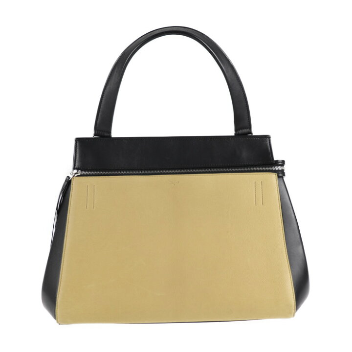 楽天市場】美品 CELINE セリーヌ エッジ ハンドバッグ レザー ベージュ  