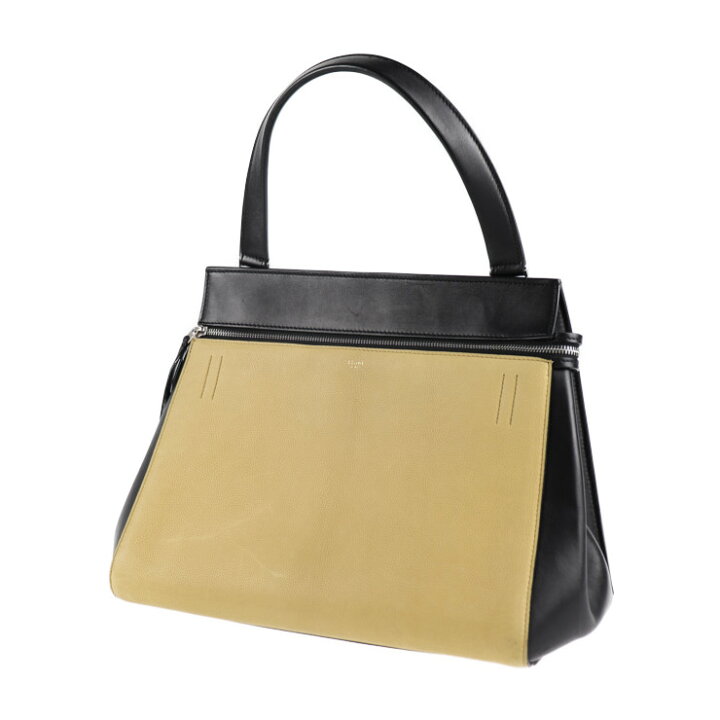 楽天市場】美品 CELINE セリーヌ エッジ ハンドバッグ レザー ベージュ 