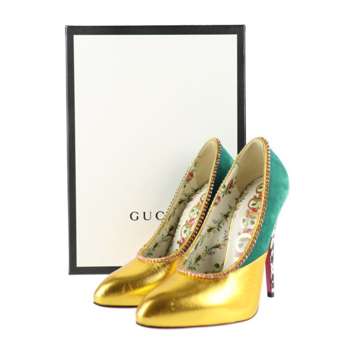 楽天市場】新古未使用展示品 GUCCI グッチ パンプス 489345 表記サイズ 
