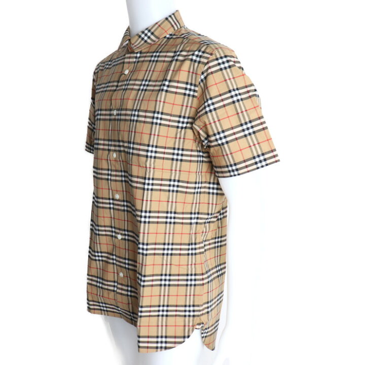 楽天市場】新品未使用展示品 BURBERRY バーバリー チェック 半袖シャツ 