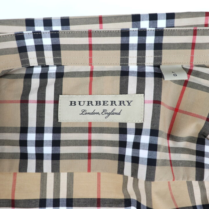 楽天市場】新品未使用展示品 BURBERRY バーバリー チェック 半袖シャツ 