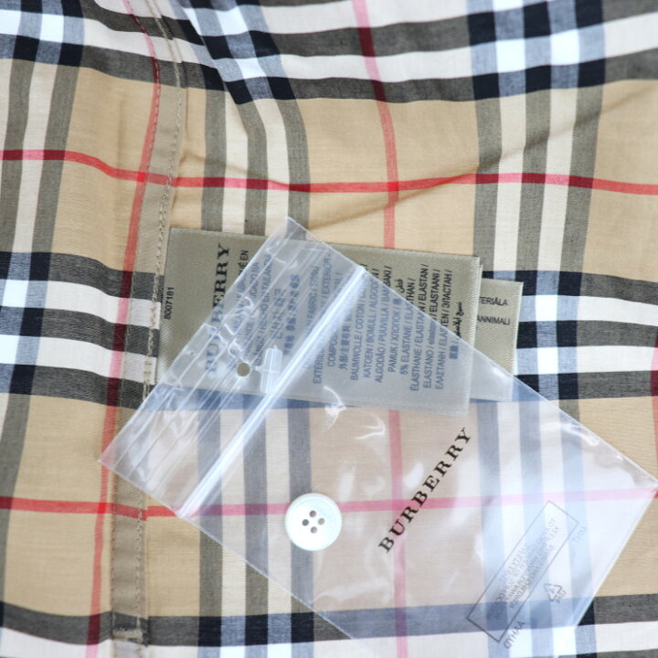 楽天市場】新品未使用展示品 BURBERRY バーバリー チェック 半袖シャツ 