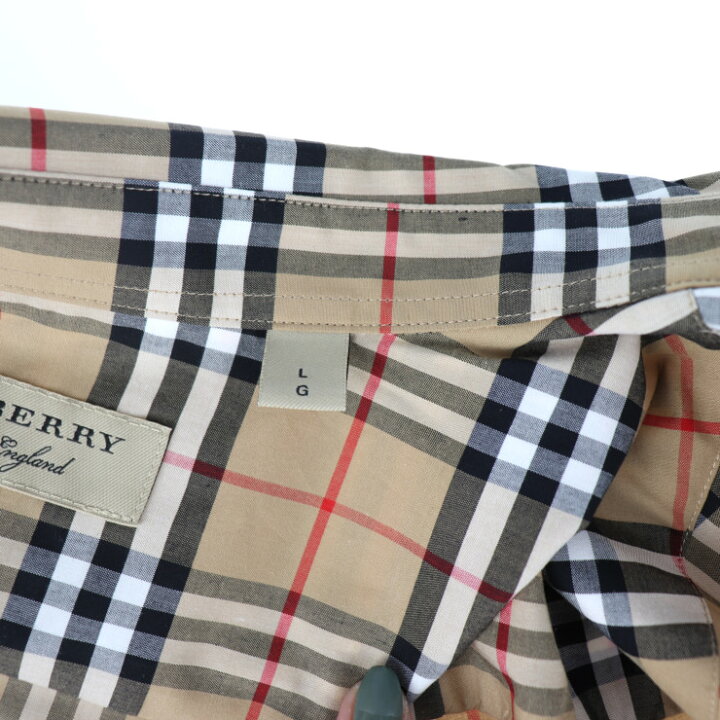 楽天市場】新品未使用展示品 BURBERRY バーバリー チェック 半袖シャツ 