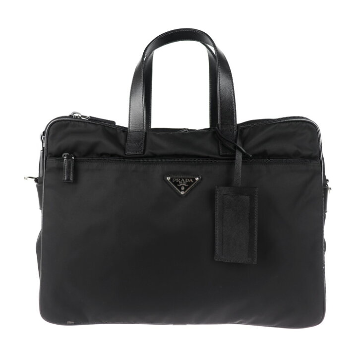 楽天市場】美品 PRADA プラダ ビジネスバッグ V407S ナイロン ブラック 