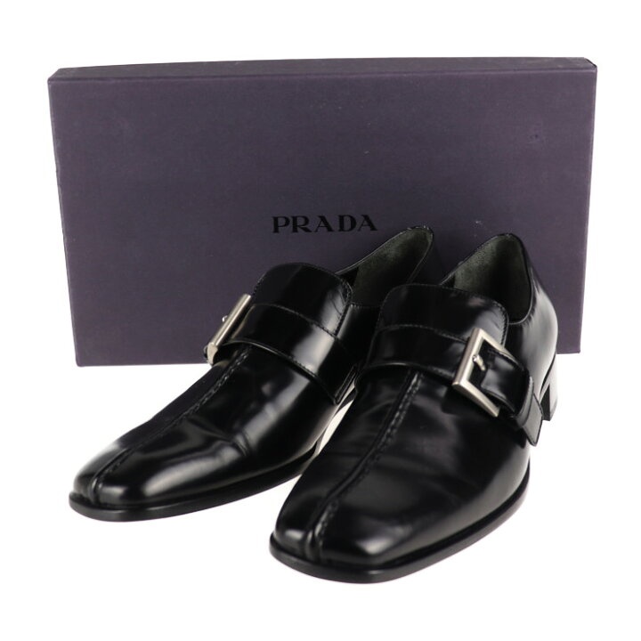 楽天市場】美品 PRADA プラダ ローファー レザー ブラック 参考サイズ 