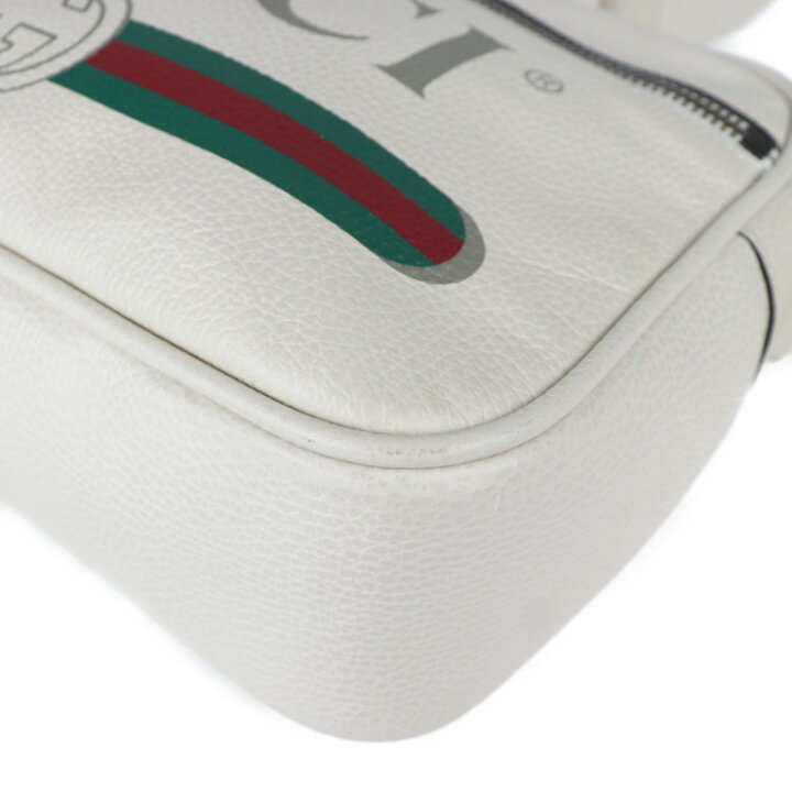楽天市場】美品 GUCCI グッチ ロゴプリント ショルダーバッグ 523589  