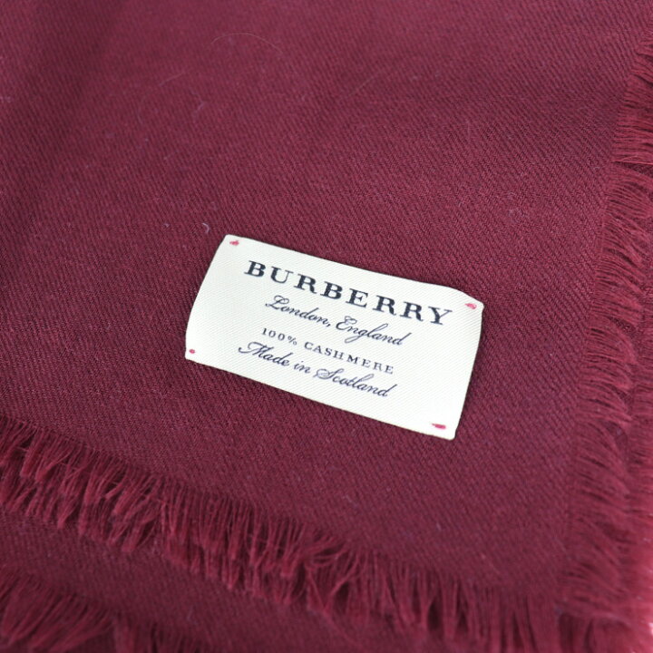 楽天市場】超美品 BURBERRY バーバリー マフラー カシミヤ 100  